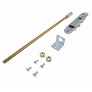 Flushbolt with threaded Rod Alpro Flat or Radius face
